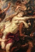 RUBENS, Pieter Pauwel The Consequences of War (detail) oil painting